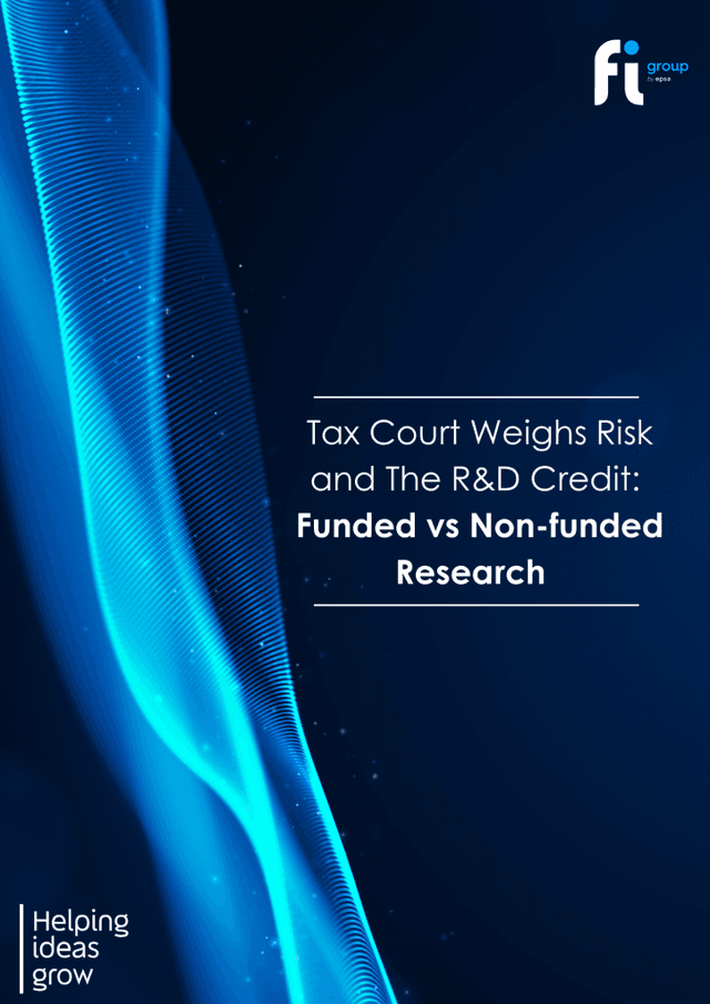 Tax Court Weighs Risk and The R&D Credit: Funded vs Non-funded Research